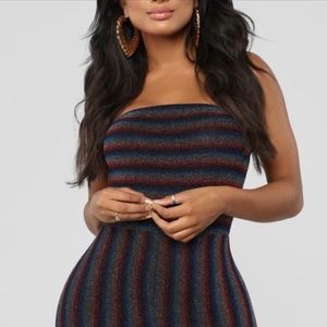 Fashion Nova Rainbow Pants Set 1X